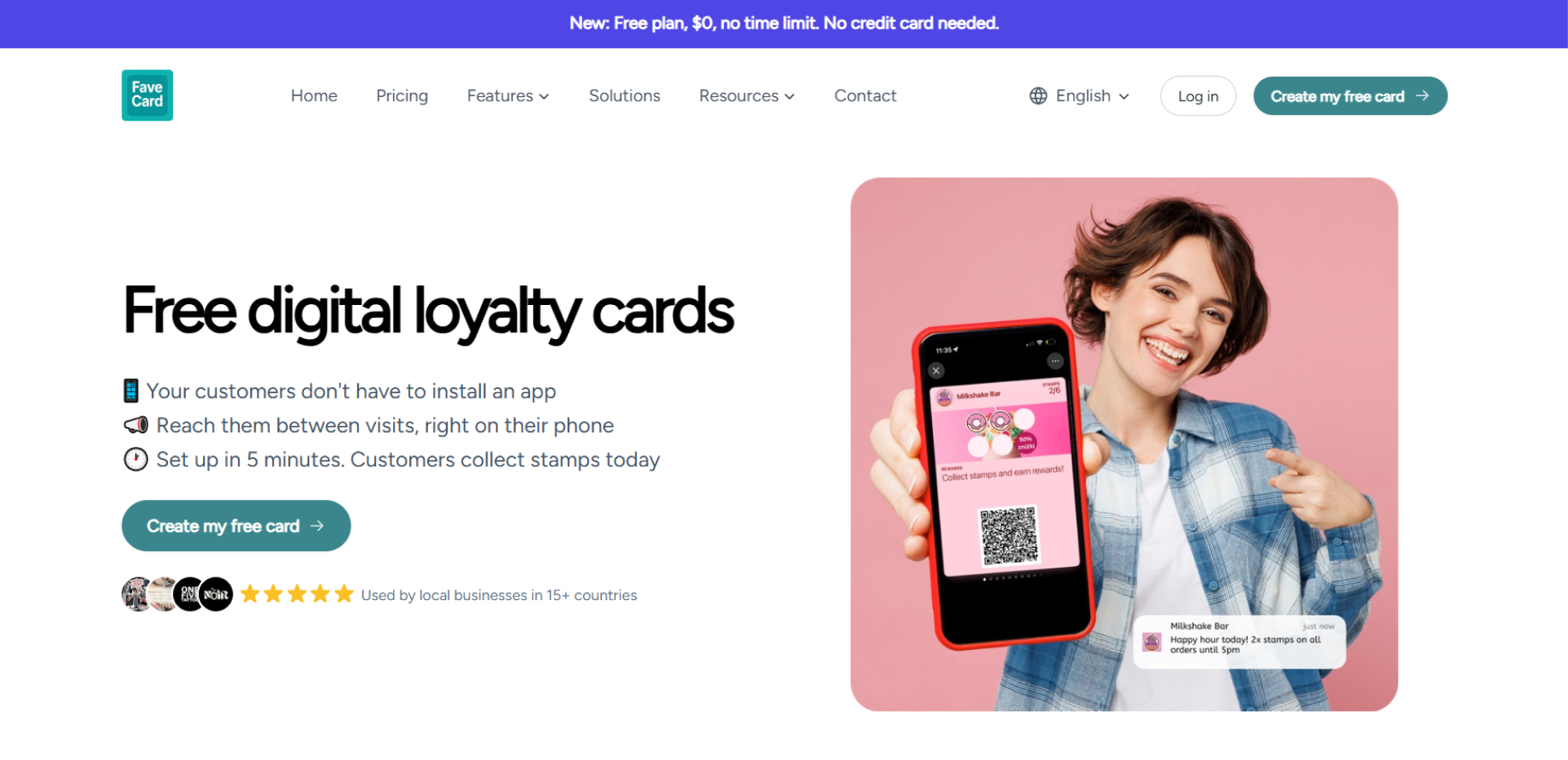 favecard browser based loyalty card platform
