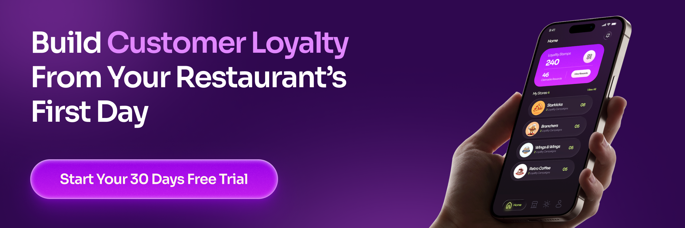 digital loyalty app for restaurant