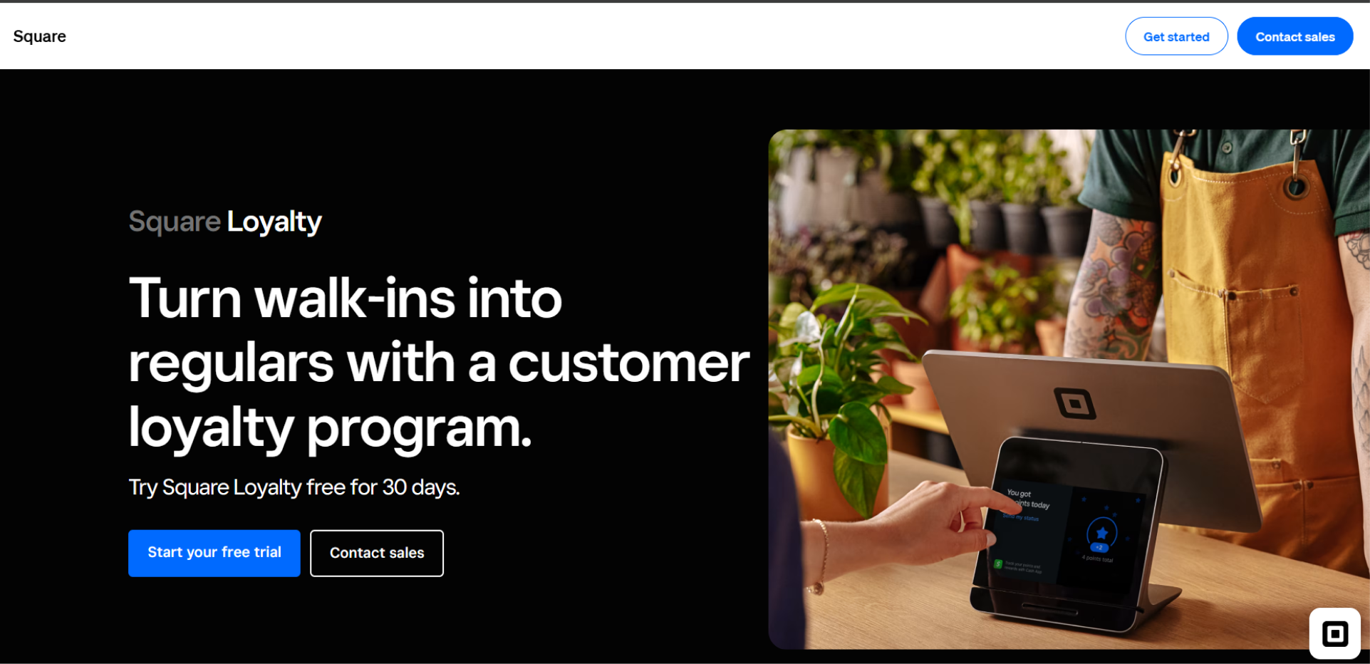 square loyalty points based program