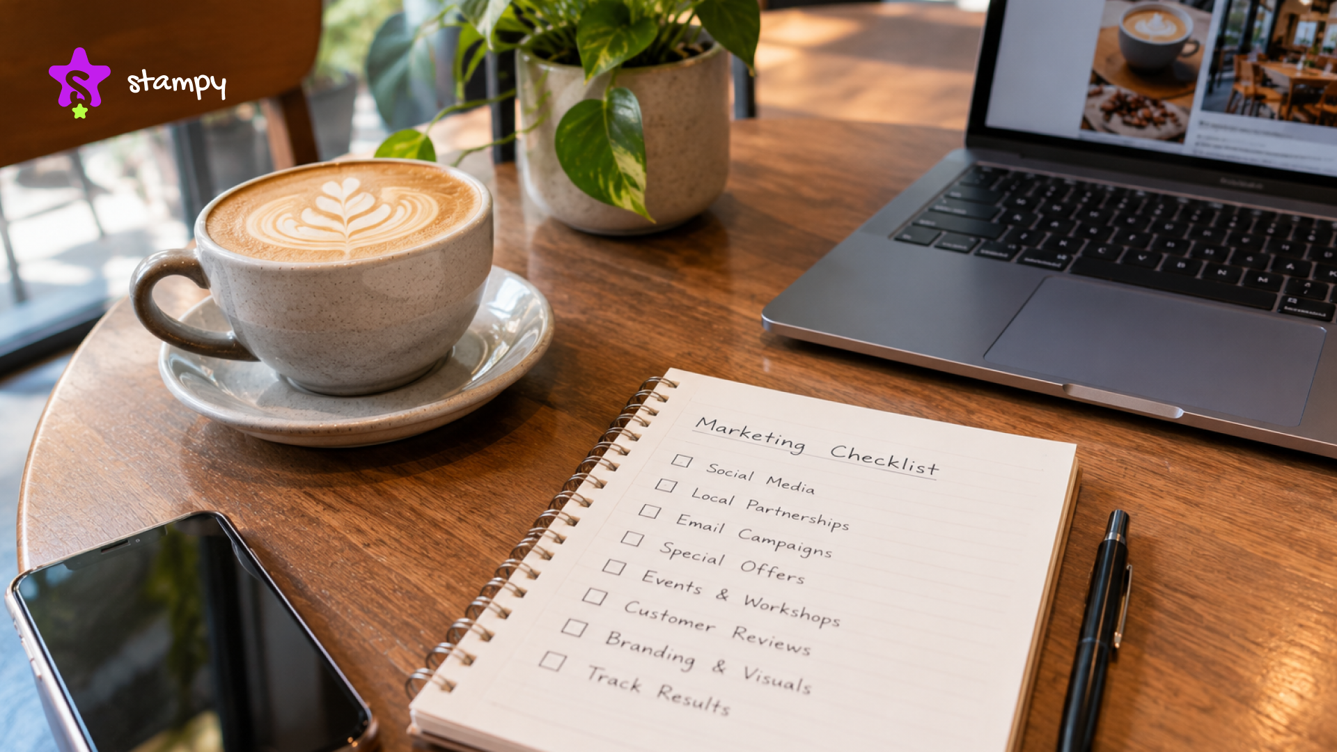 coffee shop marketing checklist